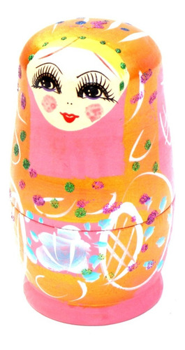 Muñeca Mamushka De Madera 5 Piezas Planeta Juguete