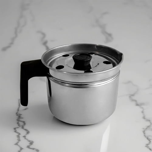 Leiteira Inox Fervedor 1,5l Tampa Não Derrama Leite Caneca