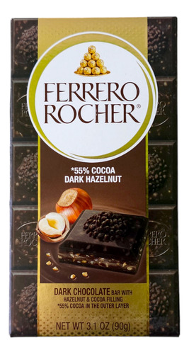 Ferrero Rocher Barra De Chocolate 4 Sabores Original 4 Pzs