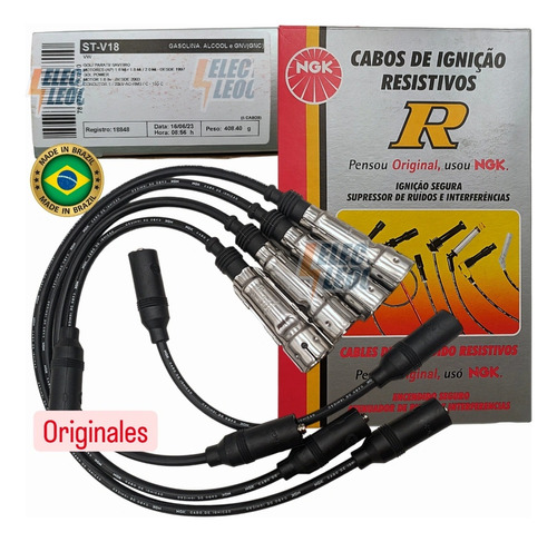 Cables Bujias Originales Volkswagen Gol 1.8 Parati Saveiro