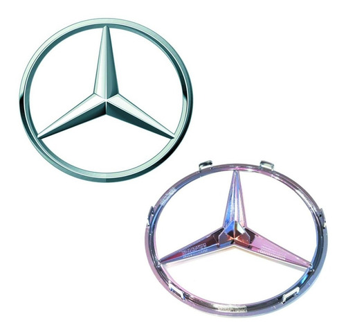 Imagem 3 de 4 de Emblema Estrela Mala Traseiro Mercedes Bens Classe A
