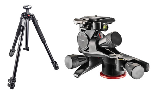 Manfrotto Mt190x3 Aluminum TriPod With Xpro Geared 3-way Pan