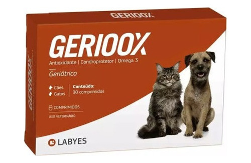 Gerioox Antioxidante Condroprotetor E Ômega 3 Para Cães/gato