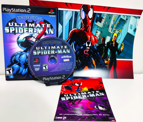 Ultimate Spider-man Limited Edition Com Poster Para Ps2