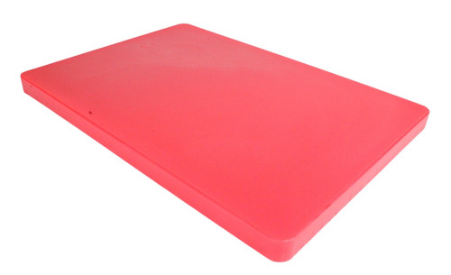 Tabla Para Picar Gruesa Para Cocina 44 X 31 Cm Vencort Color Rojo