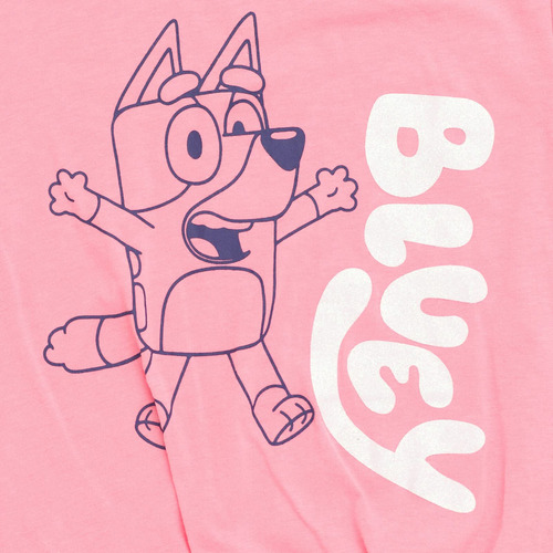 Conjunto De Ropa Bluey Para Niñas Pequeñas Y Pantalones Cort