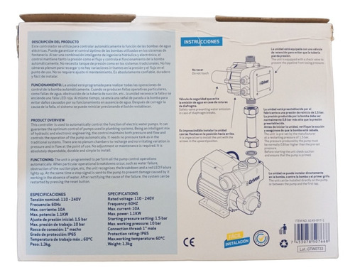 Imagen 3 de 3 de Press Control 110-220v Griven 10a