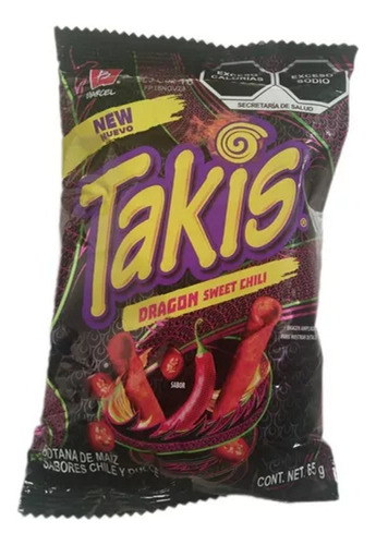 Takis Negros (dragon Sweet) -  65 Gr - Producto Mexicano