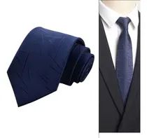 Comprar Classic Color Corbatas Caballero Delgada Slim Lazo Hecha Color Azul Oscuro