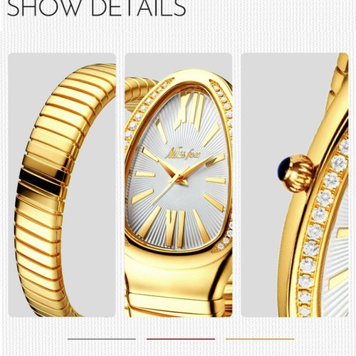 Relojes De Lujo Con Diamantes En Forma De Serpiente Missfox