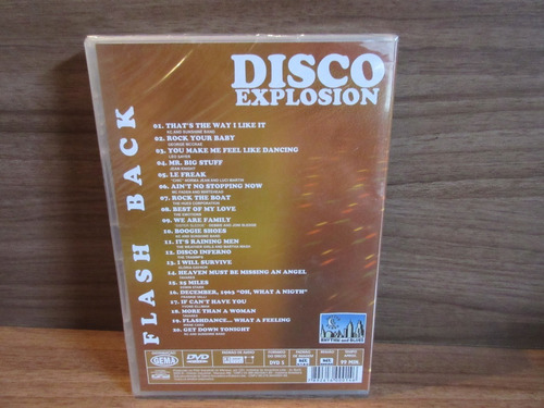 Dvd - Disco Explosion - Flash Back - Novo - Lacrado