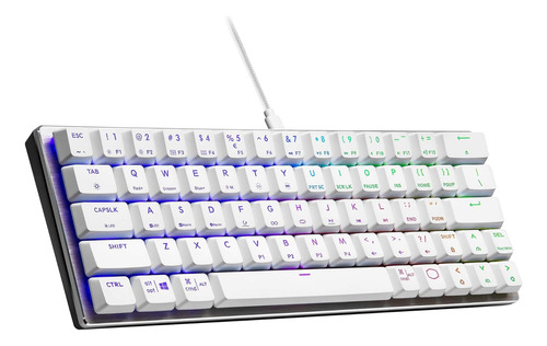 Sk620 - Teclado Mecánico Para Juegos De Perfil Bajo, 60% Pla