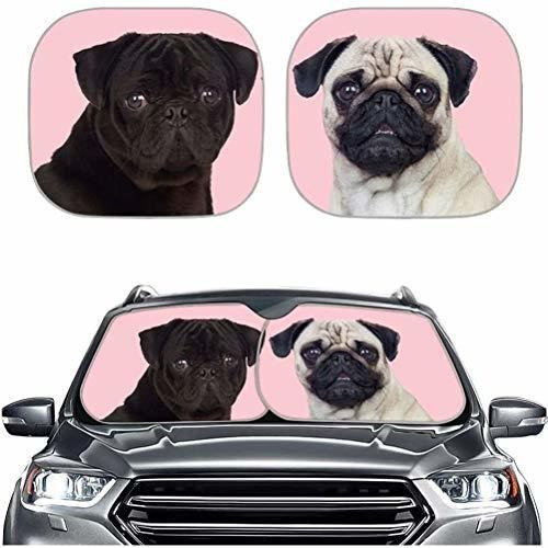 Protector Solar Para Luna Forchrinse Cute Pug Front Parabris