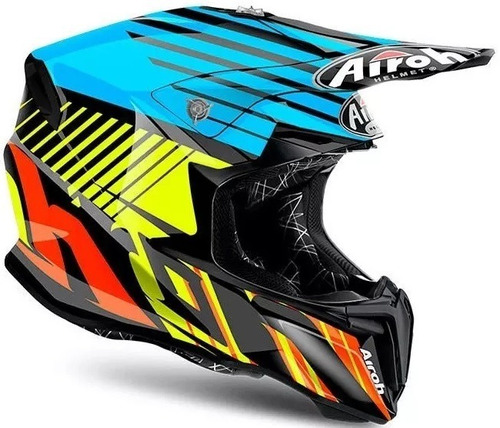 Casco Motocross Enduro Airoh Twist Strange Importado C