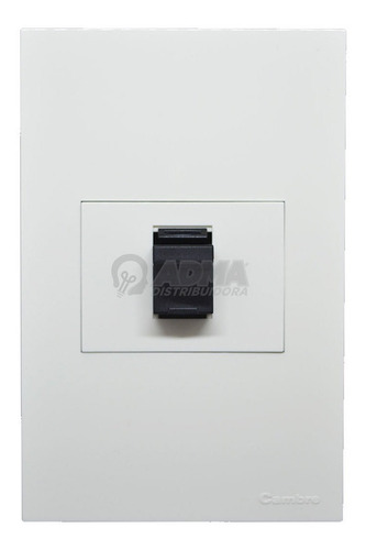 Tapa Bastidor Cambre Siglo Xxi + Toma Rj45 Blanco