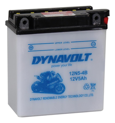 Batería Convencional Moto 12n5-4b Dynavolt