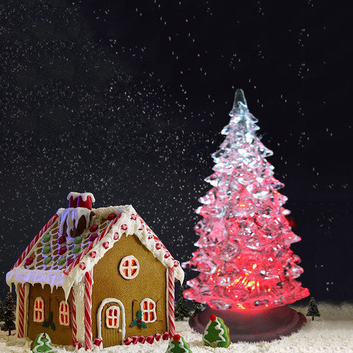 Decoración Navideña Con Luz Nocturna Led Colorida Para Árbol