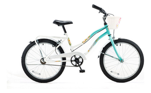 Bicicleta De Nena R20 Paseo Con Canasto Futura 5214 Rex Color Rosa Palo