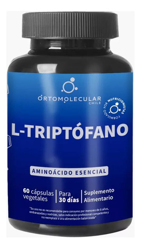 L-triptofano 500mg 60 Caps - Ortomolecular