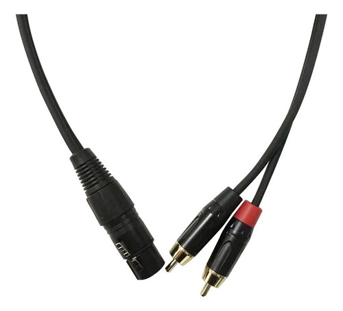 Cable De Audio Rca Macho A Hembra Xlr Canon 1 Metros