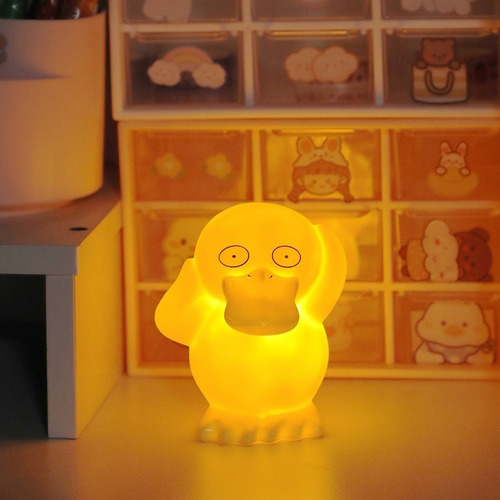 Luminária Pokemon Luz Noturna Lâmpada Quarto Decoração Led Cor da estrutura Psyduck