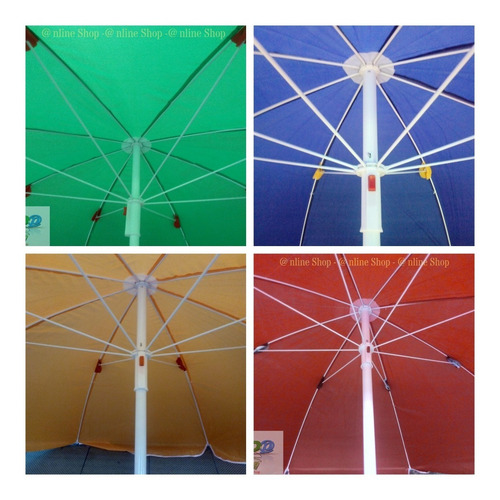 Parasol Sombrilla 3.20 Mts Alt Impermeable Tela Elije Color