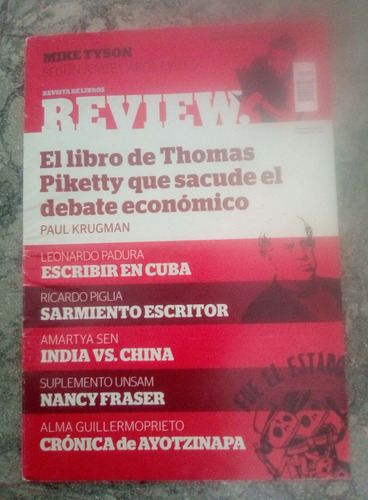 Lote X 5 Revistas De Libros Review.   N° 1, 2, 3, 4, 5  2015