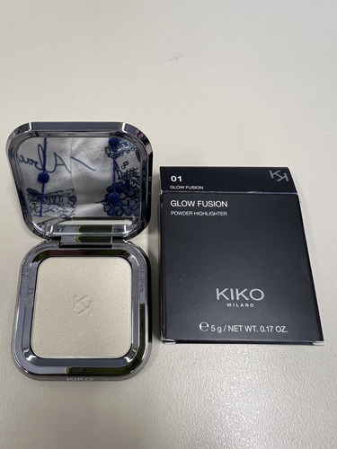 Iluminador Em Pó Glow Fusion Kiko Milano Cor 01 Champagne