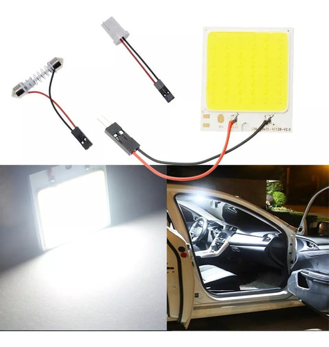 Luz Led De Techo Para Carro Conexion T10+ Festoon+ Ba9s