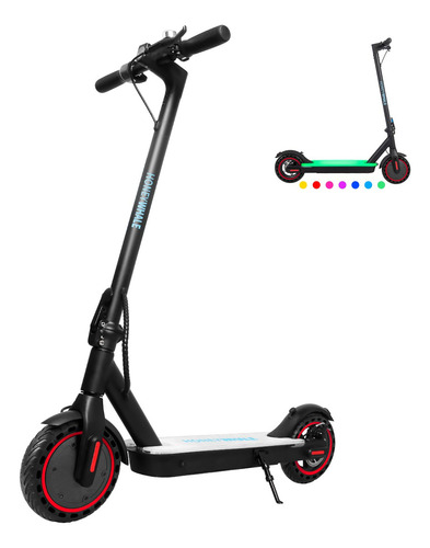 Scooter Eléctrico Plegable Para Adultos 500w 25km/h Iluminad