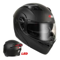 Comprar Casco Abatible Moto Rmm Luz Stop Led Certificado Deportivo