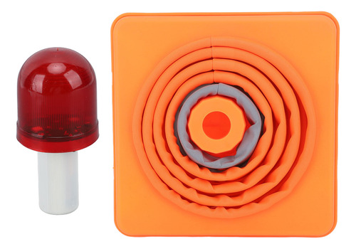 Cono De Seguridad Vial Plegable De 30 X 19 X 19 Cm Portátil