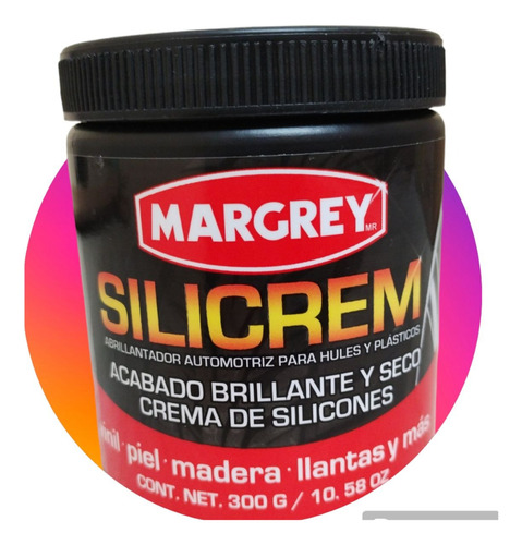 Sili Crem Abrillantador Automotriz Para Hules Y Plásticos