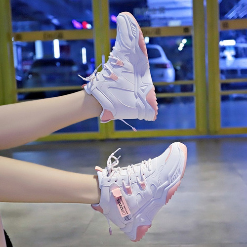 Sepatu Sneakers Deporte Moda Casual Gaya Corea Transpirable 