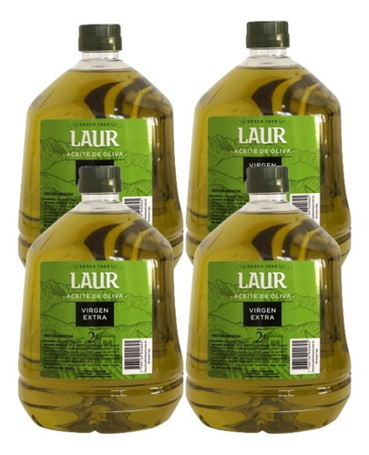 Aceite De Oliva Extra Virgen Laur 100% Arbequina Pack X4 U