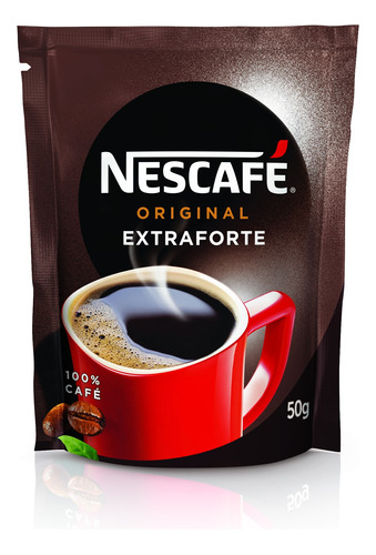 Café instantâneo  Nescafé Original Solúvel extraforte sachê 50 g
