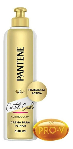 2 Pza Crema Para Peinar Pantene Pro-v Control Caída 300 Ml