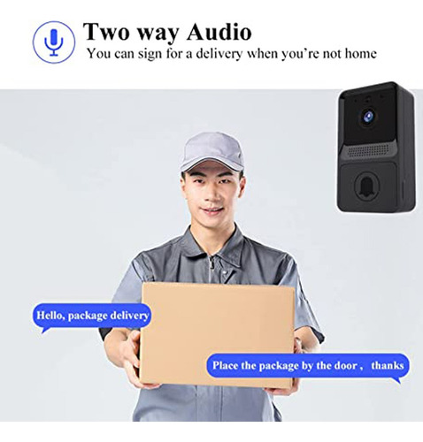 Campainha De Vídeo Com Câmera Campainha Sem Wifi Intelig