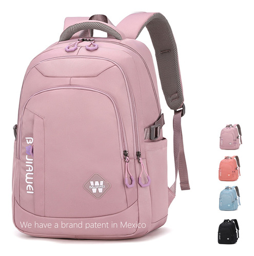 Mochila De Gran Capacidad Para Escuela, Para Escolar Viaje Estilo Juvenil Casual Unisex De Gran Capacidad Con Multi Bolsillos Mochila