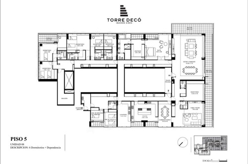Imagen 2 de 17 de Piso 7 Amb C/dep Y 3 Coch En Torre Deco Austria Y Beruti