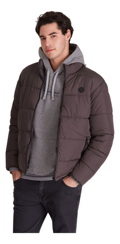 Campera Macowens Inflada Gris 1015004