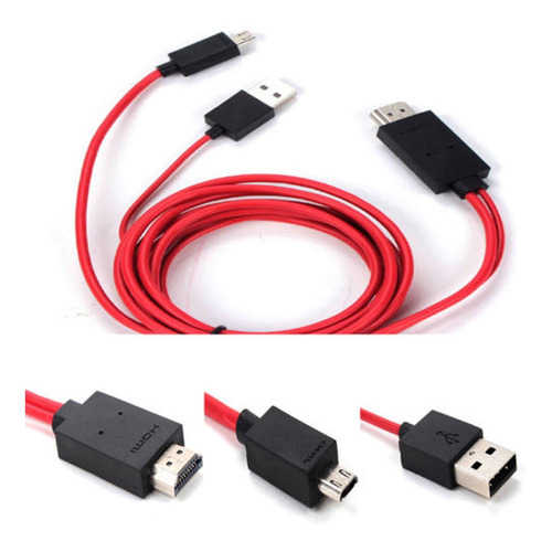 Tv Av Cable Micro Usb A Hdtv Adaptador Para Samsung Note 2 3