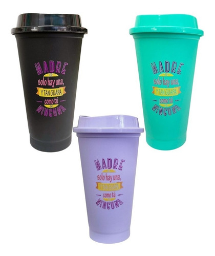 Imagen 3 de 7 de Vaso Reutilizable Dia De La Madre Regalo Souvenir Diseños