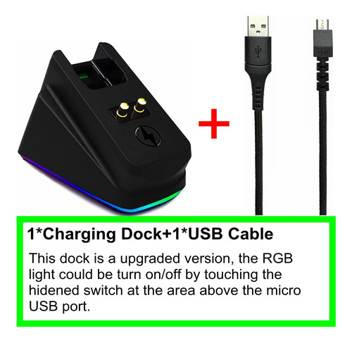 Dock De Carga Compatible Con Razer Mouse Viper Ultimate Naga
