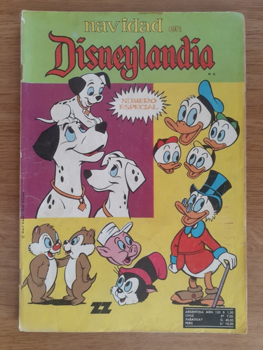 Cómic Disneylandia Navidad En Disneylandia Número 423 101 Dálmatas Editora Zig Zag 1969