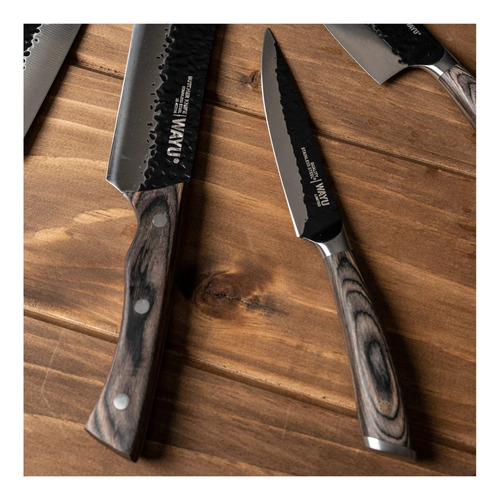 Cuchillo Hammer Mediano Wayu 25cm Acero Cocina