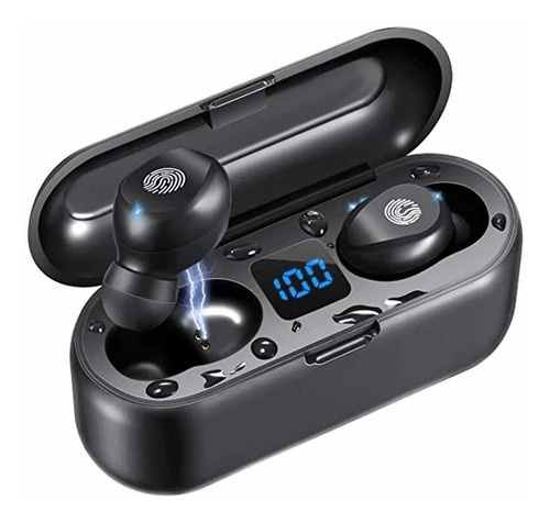 Imagen 1 de 8 de Auriculares Inalámbricos - Tws F9 Con Powerbank In-ear Carga