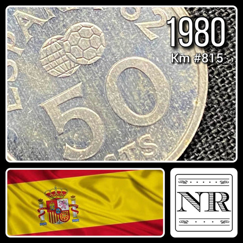 España - 50 Céntimos - Año 1980 (80) - Km #815 - Fifa '82