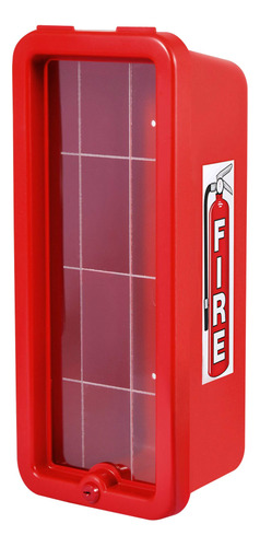 Gabinete Extintor Incendio Montado Superficie Rojo Para 5 Lb