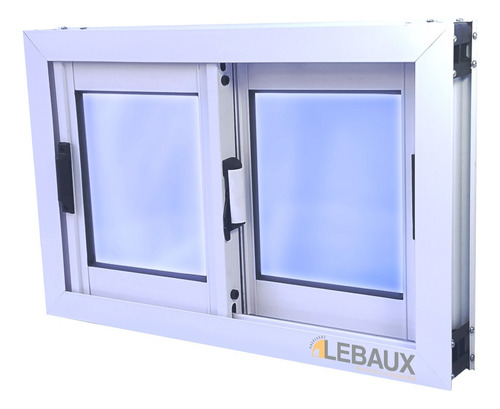 Aluar Ventana Ventiluz Corrediza Herrero 40x30 Color Blanco